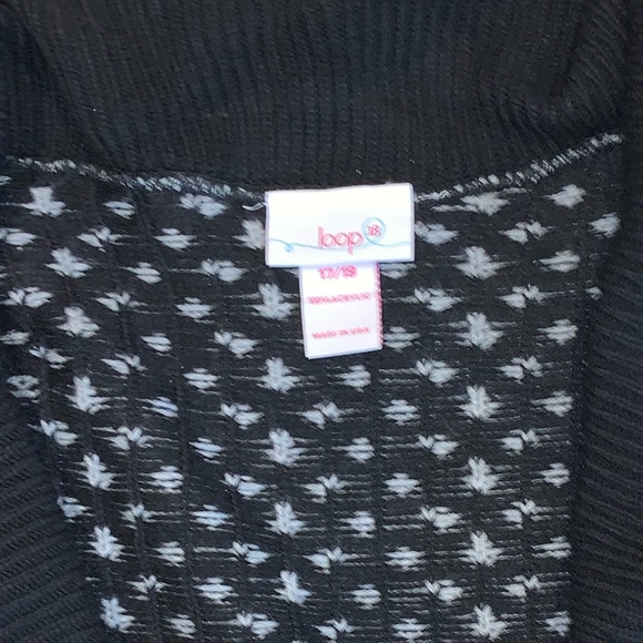 Cocoon grey & black sweater with shawl collar 18 - Picture 2 of 6